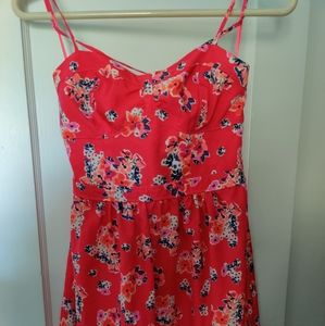 Pink Floral Summer Dress